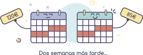 Sigue buscando hasta el día del viaje Sigue buscando hasta el día del viaje