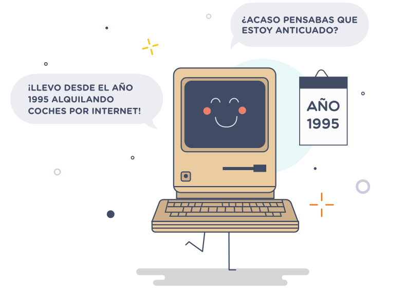 En el año 1995 se crea la primera web de alquiler de coches En el año 1995 se crea la primera web de alquiler de coches