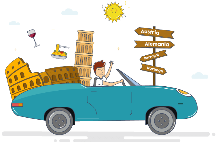 Salir de Italia con un coche de alquiler Salir de Italia con un coche de alquiler